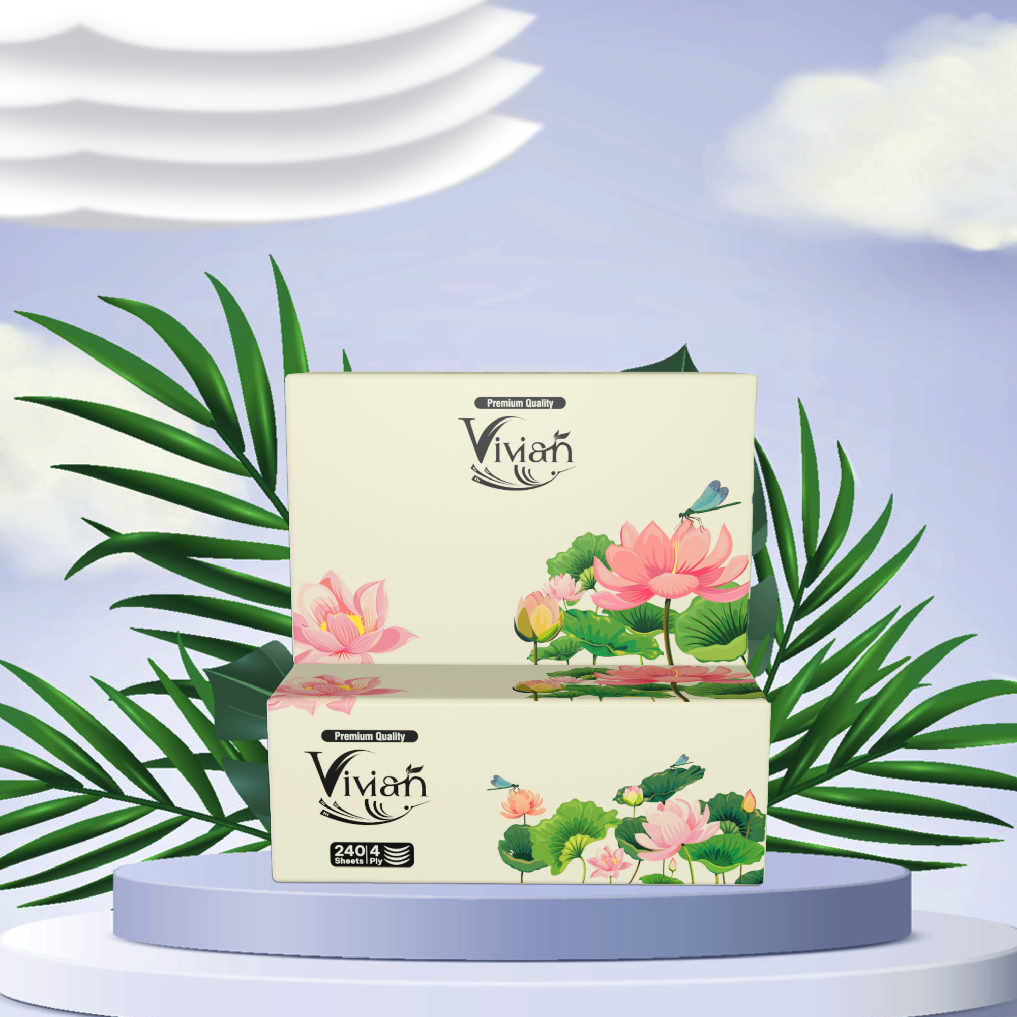 Hộp Khăn giấy đa năng Vivian